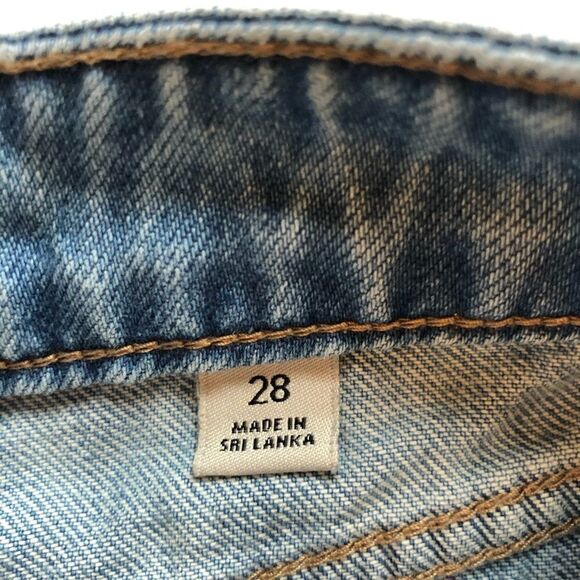 Calvin Klein Jean Shorts Cut Off faded blue Size 28 - Picture 4 of 10